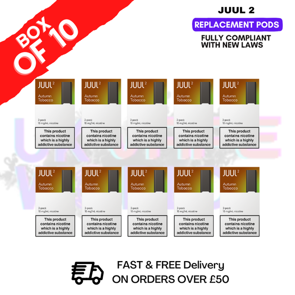 Autumn Tobacco Juul 2 Pods Box of 10 - £59.99 - ukvapeworld