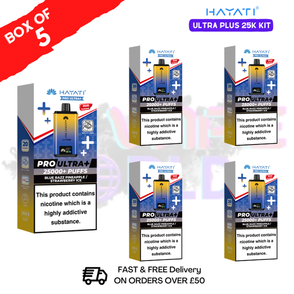 Box Of 5 - Hayati 25K Puff Pro Ultra Prefilled Kit - ONLY £42.99