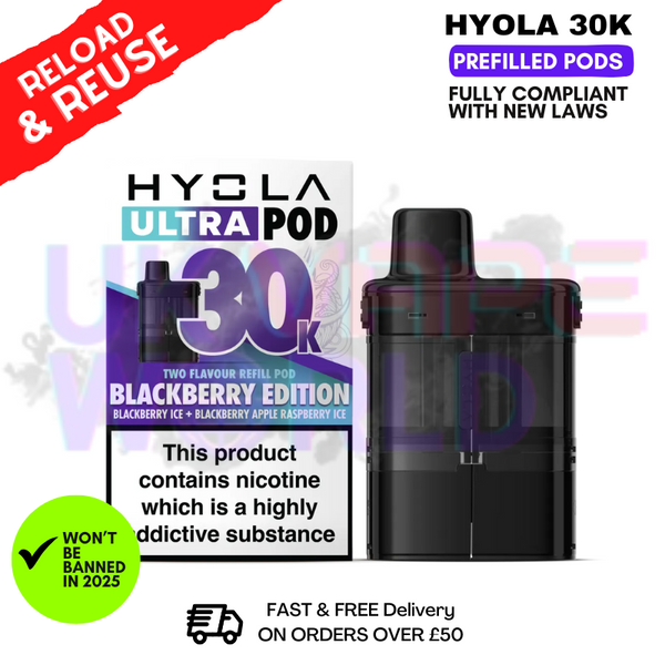 Blackberry Edition Hyola 30K Replacement Pods