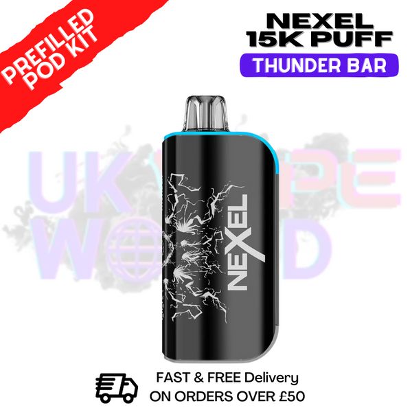 Nexel 15K Thunder Prefilled Pod Kit - Only £10.99