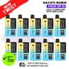 Blueberry Cherry Cranberry Hayati Rubik 7K 7000 Puff Box Of 10