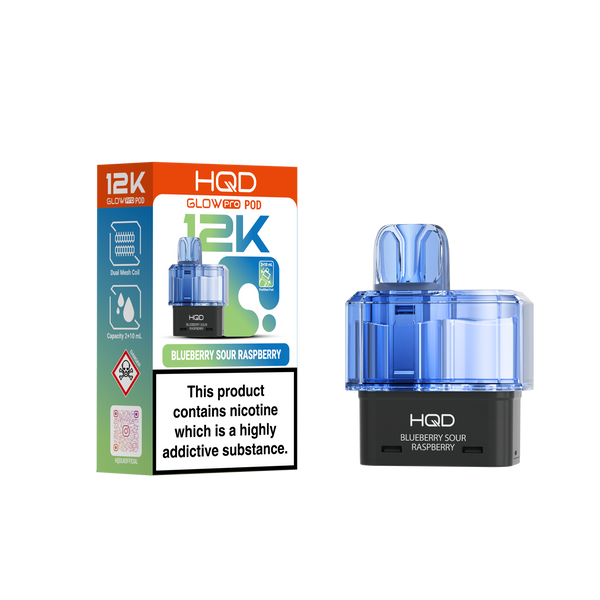 HQD Glow Pro 12k Replacement Pods - £5.49 Only