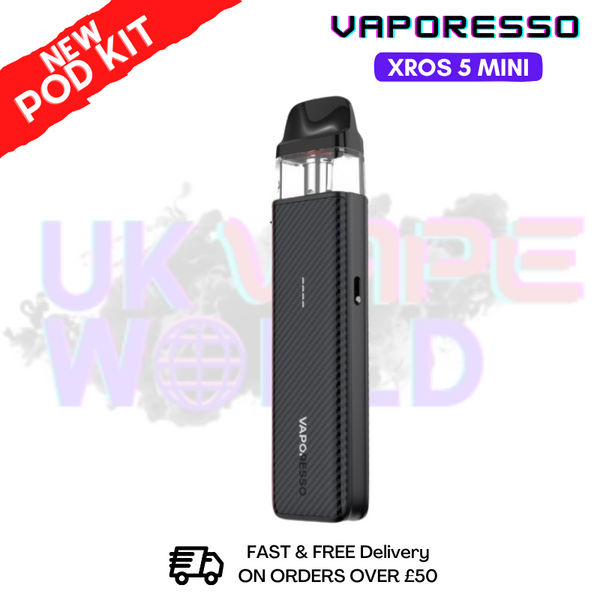 shop Carbon Black Vaporesso Xros 5 Mini Refillable Pod Vape Kit - ukvapeworld