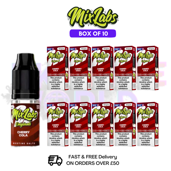 Cherry Cola MixLabs Nic Salt BOX OF 10 - £17.99 - ukvapeworld