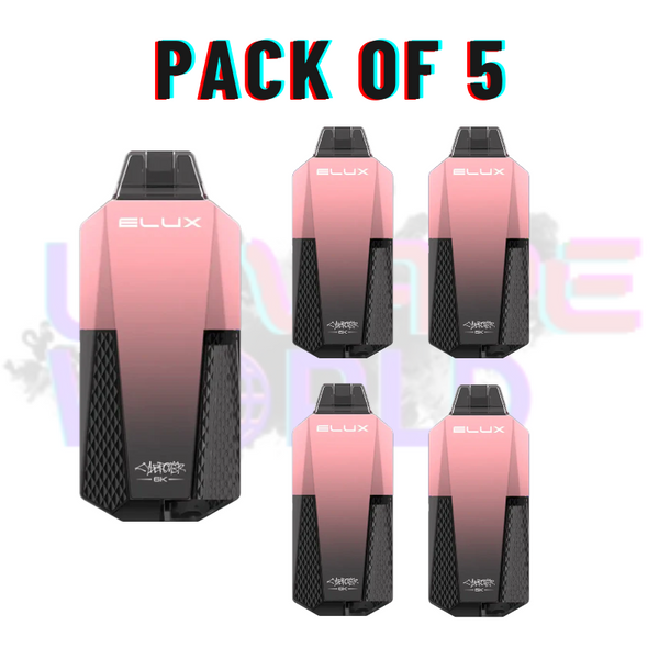 Pack of 5 Summer Dream Elux CyberOver 6000 Puff 6K Pod Vape Kit - UK Vape World
