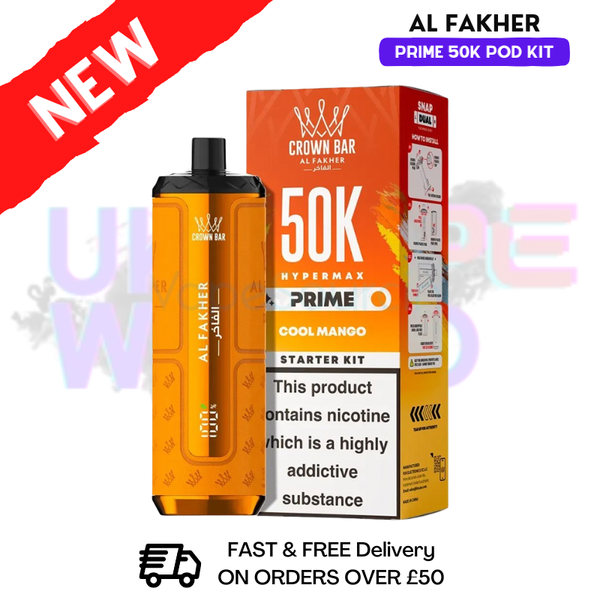 Shop Cool Mango Al Fakher 50K HyperMax Prefilled Pod Kit - 3 For £30