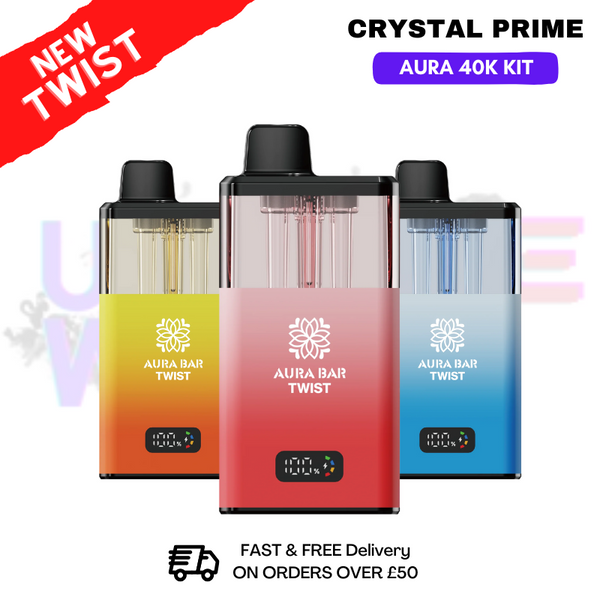 Crystal Prime 40K Puff 40000 Aura Twist Pod Kit