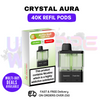 Spearmint Fresh Mint - Crystal AURA 40K Replacement Pods Refils - UK Vape World