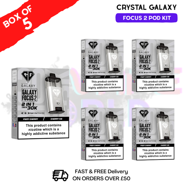 Fizzy Cherry Crystal Galaxy 30K Kits Box Of 5