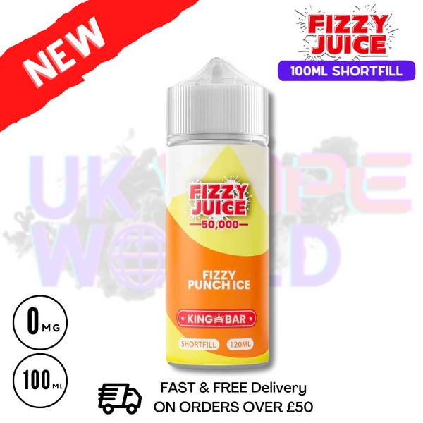 Shop Fizzy Punch Ice Fizzy Juice 100ml E-Liquid - UK Vape World