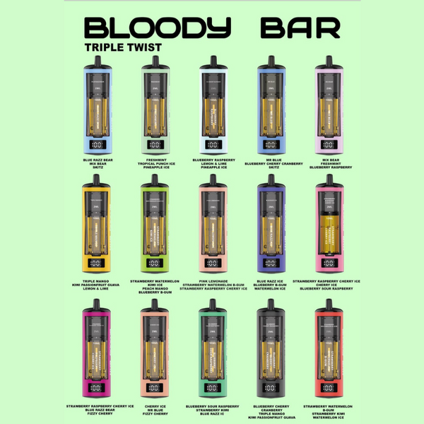 Bloody Bar 30K Triple Twist Flavours List!