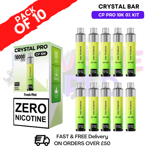 Fresh Mint CP Pro 10K ZERO Nic Kits Box Of 10
