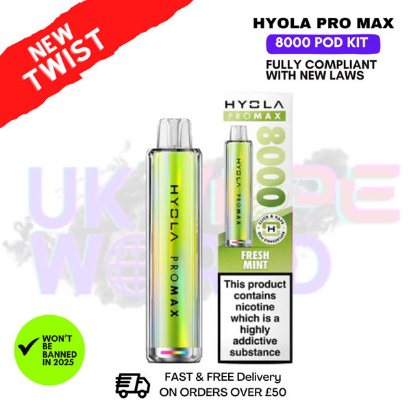Hyola Pro Max 8000 Puff 8K Kit - ANY 2 FOR £15