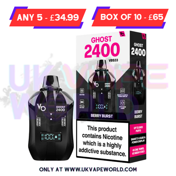 Mulit Buy Deals Blue Edition Ghost Bar 2400 Pro Vape - UK Vape Wrold
