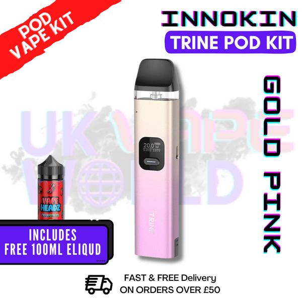 Gold Pink Innokin Trine Pod Vape Kit