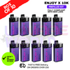 Shop Grape Enjox X 10K Puff Prefilled Pod Kits Box Of 10 - UK Vape World