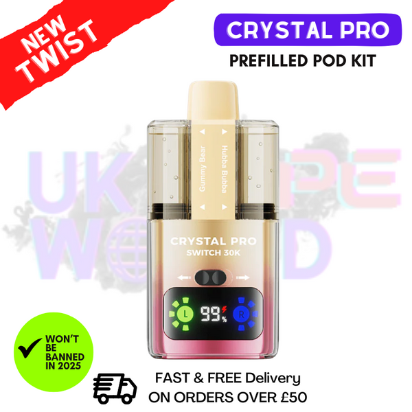 Gummy Bear Crystal Pro 30K Switch Prefilled Pod Kit - UK Vape World