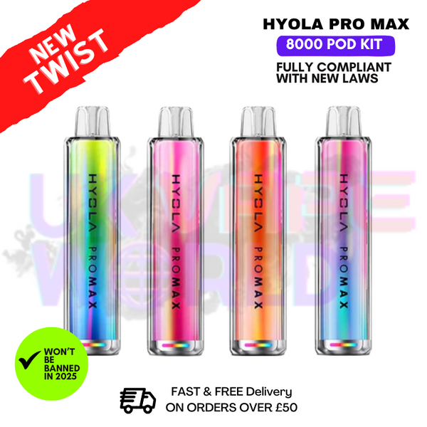 Hyola Pro Max 8000 Puff 8K Kit - ANY 2 FOR £15