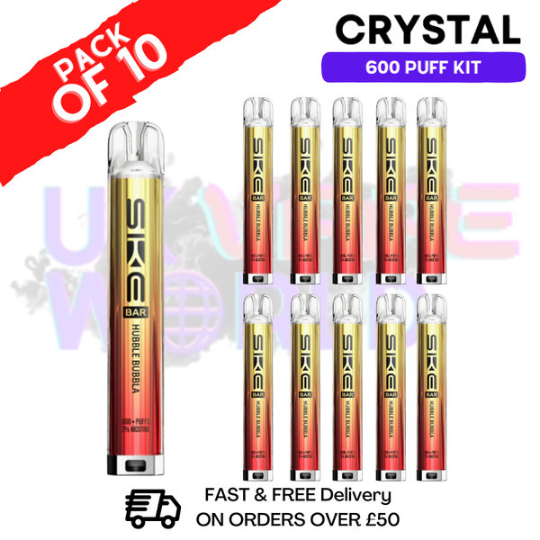 Hubble Bubbla SKE 600 Puff Crystal Kits Box Of 10