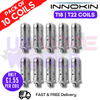 Shop Innokin T18 / T22 Replacement Coils Pack Of 10 - ONLY £1.55 Per - UK Vape World