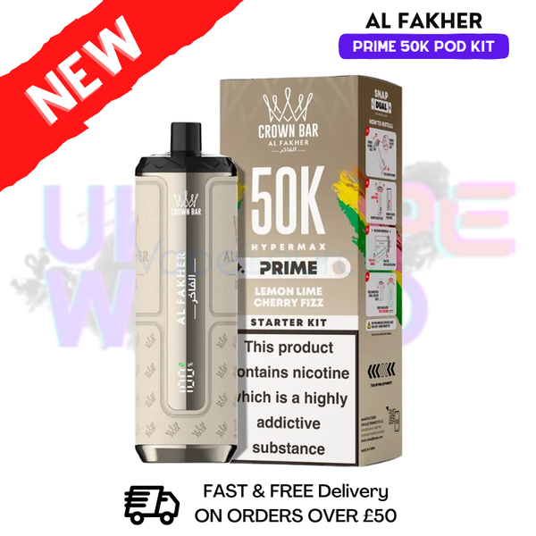 Shop Lemon Lime - Cherry Fizz Al Fakher 50K HyperMax Prefilled Pod Kit - 3 For £30