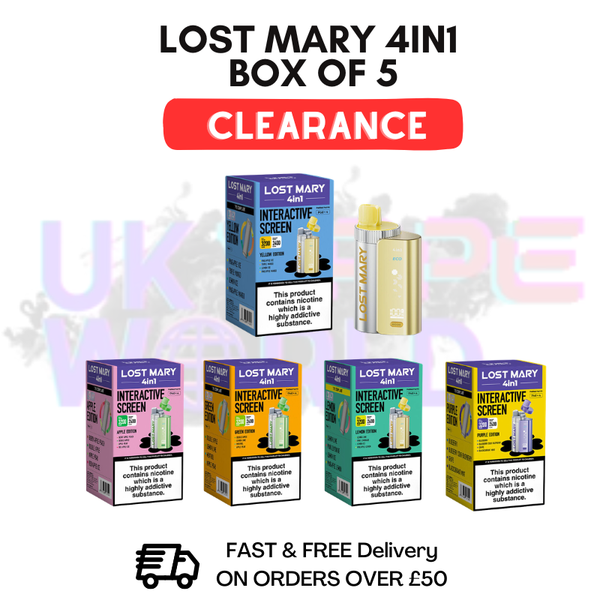 Shop Lost Mary 4IN1 Kit (CLEARANCE) BOX OF 5 - ONLY £19.99