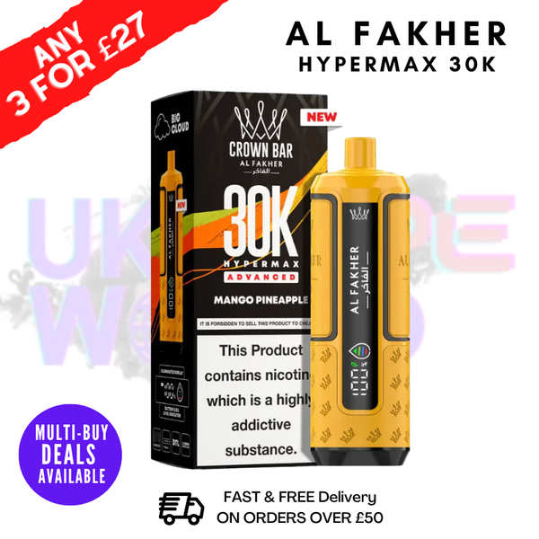 Mango Pineapple Al Fakher 30K HyperMax Pod Kit - ukvapeworld