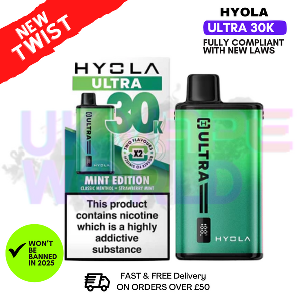 Hyola Ultra 30K Puff 30000 Pod Kit - 2 For £18