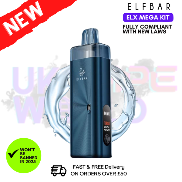 Navy Elf Bar ELX Mega Kit + Free Mega Pod - ukvapeworld
