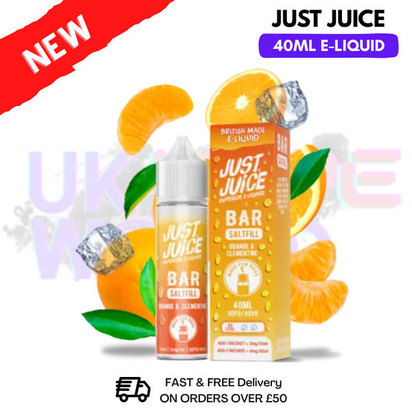 Orange & Clementine Just Juice 40ml Saltfill E-Liquid