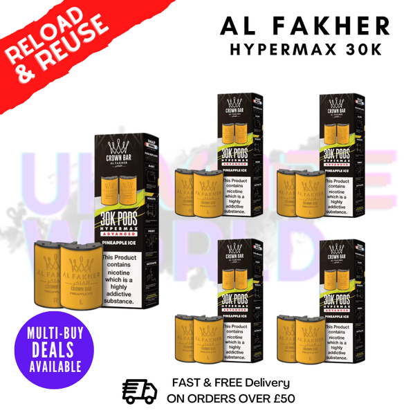 Pineapple ICE AL Fakher 30K Box Of 5 Replacement Pods - ukvapeworld