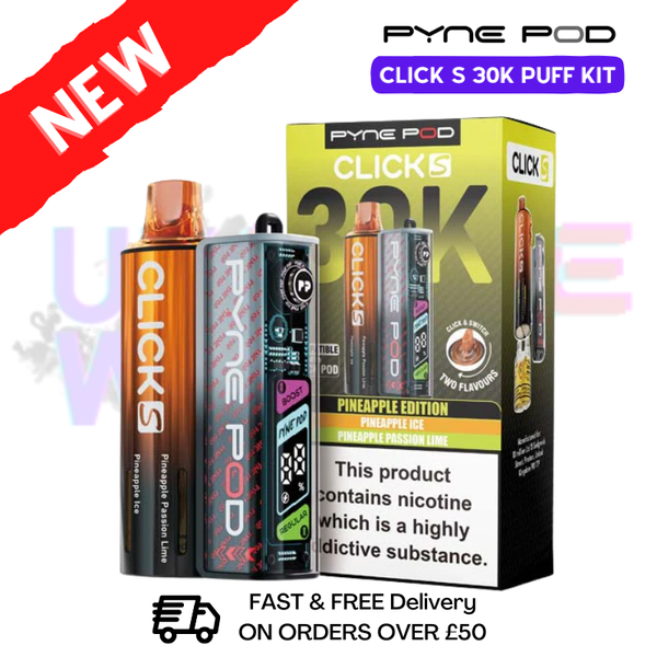 Pineapple Edition Pyne Pod Click S 30K Puff Kit - UKVAPEWORLD
