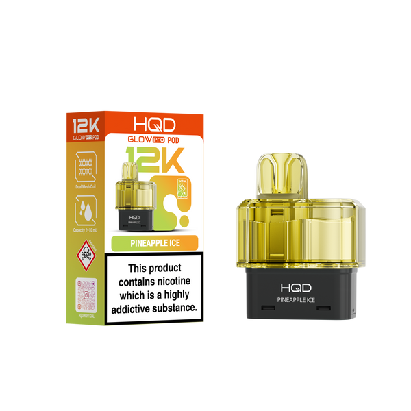 HQD Glow Pro 12k Replacement Pods - £5.49 Only