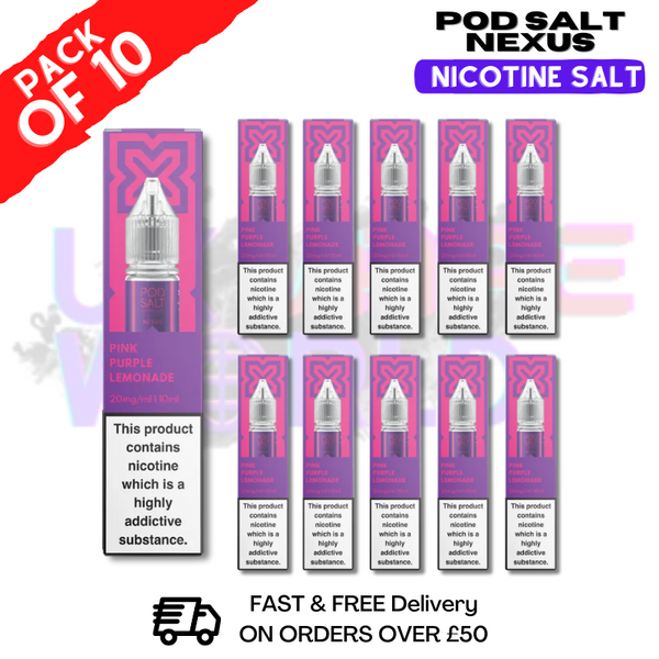 Purple Lemonade Pod Salt Nexus Nic Salt Box Of 10