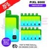Rainbow Rush pixl 8000 Kits Box Of 10 - ukvapeworld