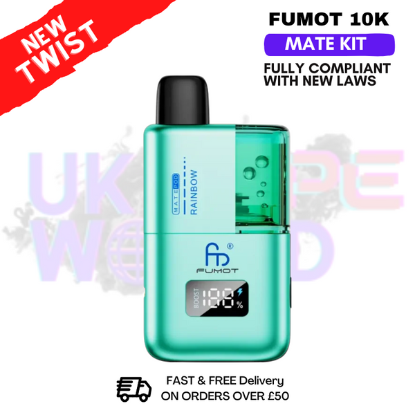 Rainbow Fumot Mate 10K Puff Prefilled Pod Kit - ukvapeworld