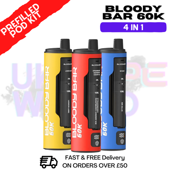 Bloody Bar 60K Vape Kit - Only £9.99