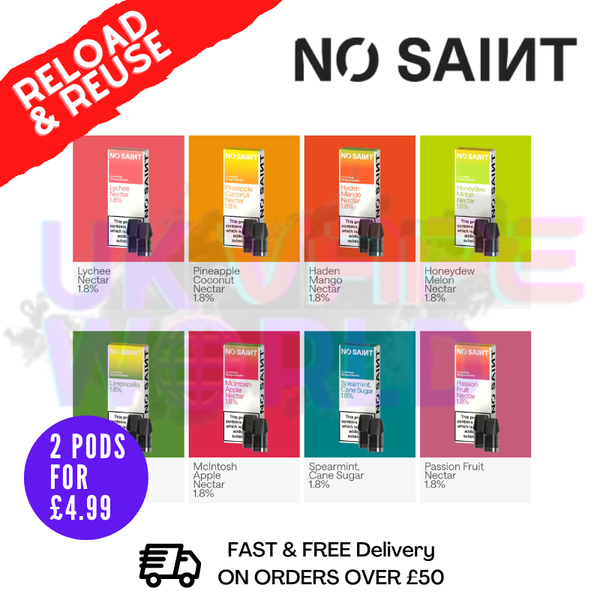 No Saint Replacement Pods Two-Pod Pack - £4.99