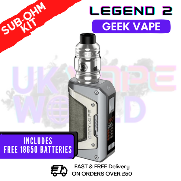 Silver GeekVape Aegis Legend 2 L200 Sub Ohm Kit - ONLY £44.99