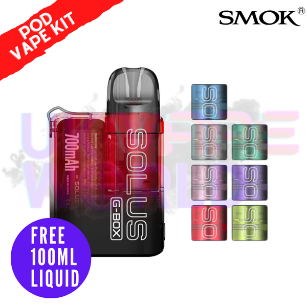 Smok Solus G BOX Pod Vape Kit + Free 100ML Liquid - UK Vape World