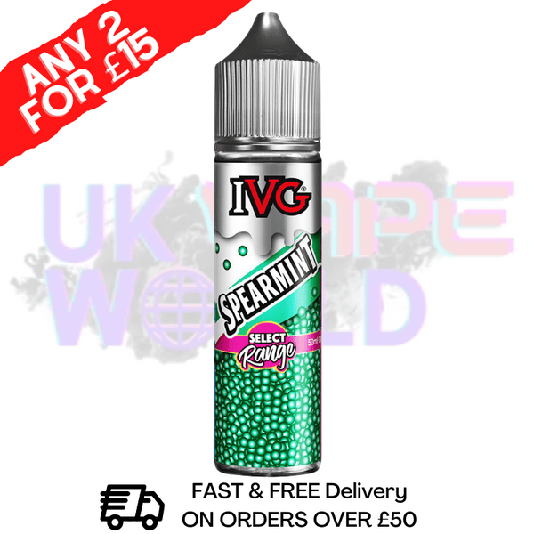 Spearmint IVG Shortfill Juice 50ML Eliquid - SELECT RANGE - UK Vape World