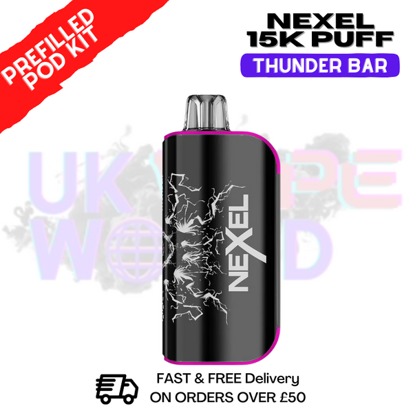Nexel 15K Thunder Prefilled Pod Kit - Only £10.99