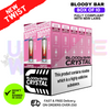 Straw Rasp Cherry ICE Bloody Bar Crystal 10K Puff Box Of 10