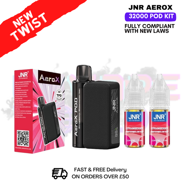 shop Strawberry Watermelon Ice JNR AeroX 32K 32000 Puff Pod Kit - ukvapeworld