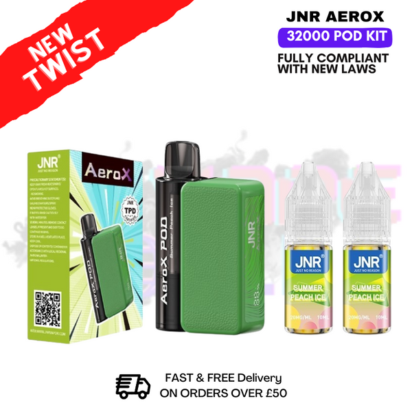 shop Summer Peach Ice JNR AeroX 32K 32000 Puff Pod Kit - ukvapeworld