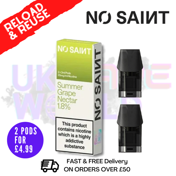 No Saint Replacement Pods Two-Pod Pack - £4.99