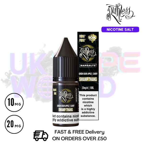 Ruthless Swamp Thang Nic Salt - Only £1.99 (PC) - ukvapeworld