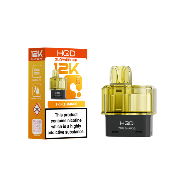 HQD Glow Pro 12k Replacement Pods - £5.49 Only