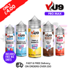 VU9 Pro Max 50/50 Shortfill Juice 100ML Eliquid | FREE NIC Shots
