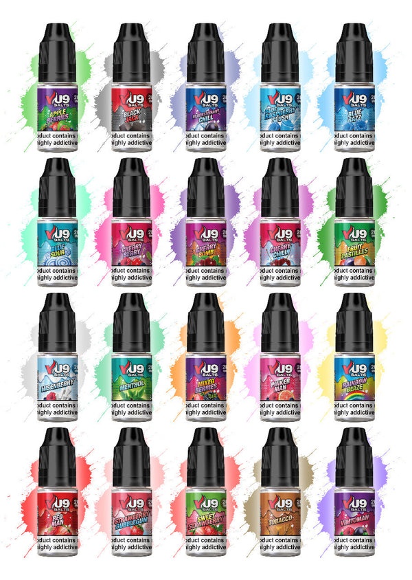 Vu9 Pod Salts 10ml 10mg /UK VAPE WORLD